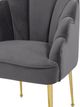 TOV Furniture Daisy Petite Grey Velvet Chair-3
