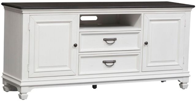 Liberty Furniture Allyson Park Charcoal/Wirebrushed White 66" TV Console-0