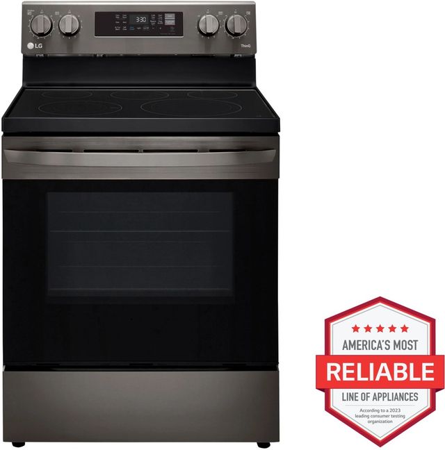 LG 30" PrintProof™ Black Stainless Steel Freestanding Electric Range-2