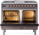 Ilve® Nostalgie II Series 40" Graphite Matte Pro Style Dual Fuel Range-1