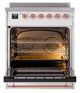 Ilve® Nostalgie II Noblesse 30'' Custom RAL Color Pro Style Induction Range with Copper Trim-1