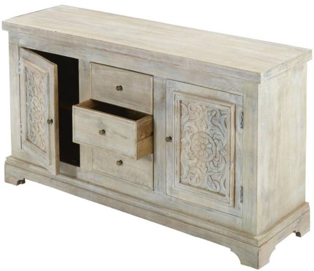 Jaipur Furniture Lorna White Wash Sideboard-2