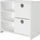 Donco Kids Circles White 2 Drawer Chest with Shelf-0
