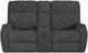 Flexsteel® Customizable Strait Power Reclining Loveseat with Console and Power Headrests-1