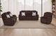 Franklin™ Heston Frenzy Chocolate Power Reclining Sofa-2