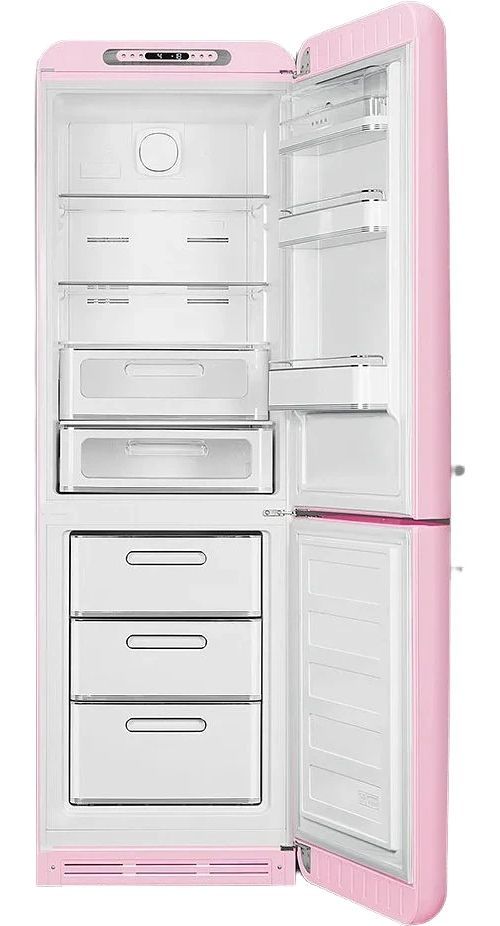 Smeg 50's Retro Style Aesthetic 11.7 Cu. Ft. Pink Bottom Freezer Refrigerator-1