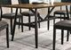 Furniture of America® Oberwil 7-Piece Antique Oak Dining Table Set with Black Legs-2