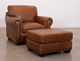 USA Premium Leather Furniture 4950 Saddle Glove All Leather Chair-2