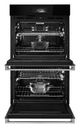 JennAir® NOIR™ 30" Stainless Steel Double Electric Wall Oven with MultiMode® True Convection System-2