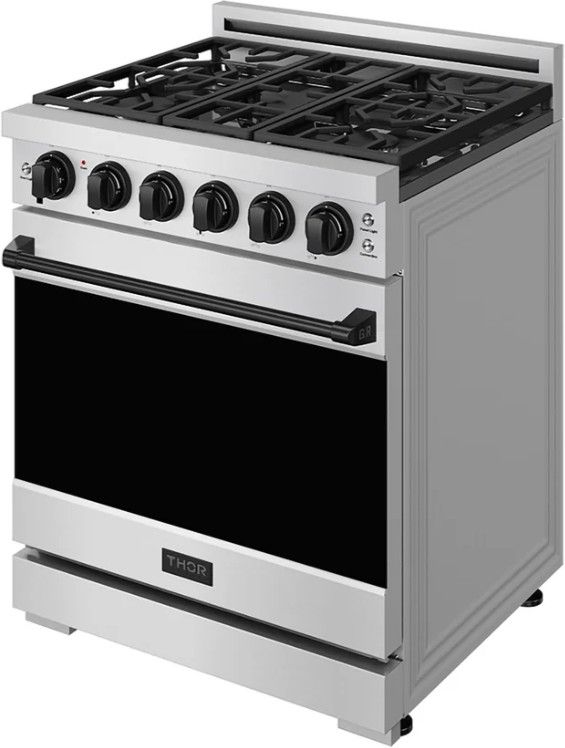 Thor Kitchen Gordon Ramsay Collection 30" Stainless Steel Pro Style Liquid Propane Range with Precision Knob Control-3