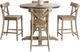 Elements International Callista 5-Piece Beach Round Counter Dining Set-0