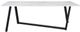 Coaster® Mayer Faux White Marble Dining Table with Gunmetal Base-2