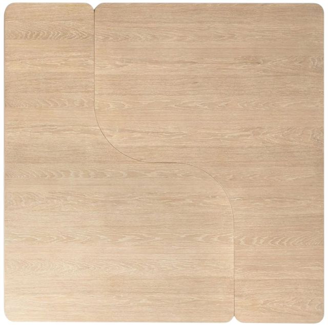 Classic Home Melina 2-Piece Coastal Drift 63" Coffee Table-4