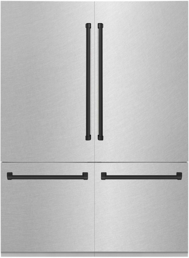 ZLINE Autograph Edition 60" 32.2 Cu. Ft. Satin Stainless Steel Built-In French Door Refrigerator-0