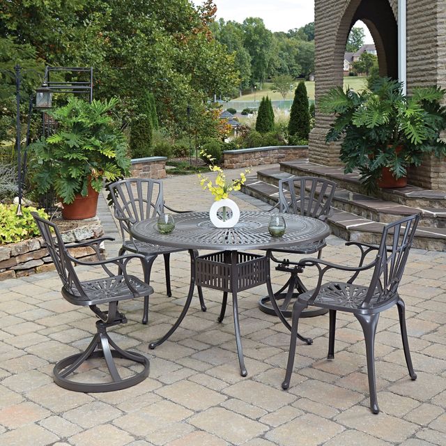 homestyles® Grenada 32" Khaki Gray Outdoor Dining Table -1