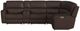 Flexsteel® Henry 6-Piece Burnt Umber Brown L-Shape Power Reclining Sectional-2