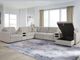 Benchcraft® ModMax Luxe 8-Piece Flint Right-Arm Facing Sectional and Storage Chaise with Audio Consoles-1