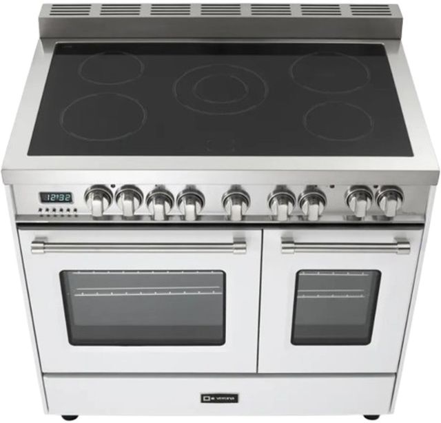 Verona® Prestige 36" White Double Oven Pro Style Electric Range-2