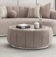 Michael Amini® Lucca Beige Cocktail Table with Silver Base-1