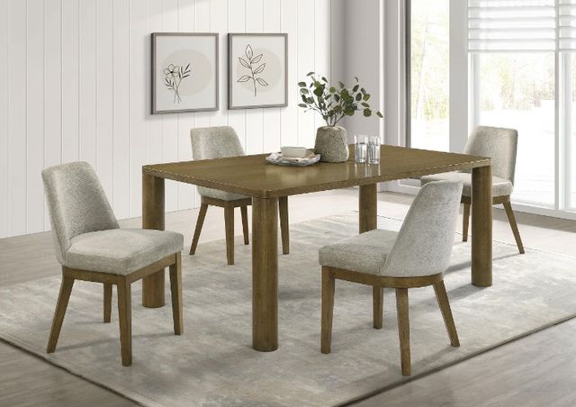 Coaster® Castlewood 5-Piece Brown/Gray Dining Table Set-3