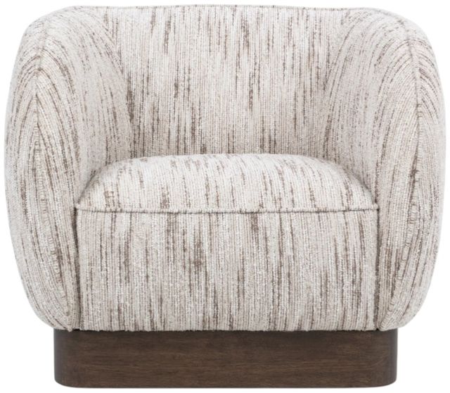 Classic Home Rinner Cocoa Cream Swivel Accent Chair-2