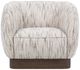 Classic Home Rinner Cocoa Cream Swivel Accent Chair-2