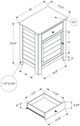 Monarch Specialties Inc. Washed Grey Veneer End Table-1