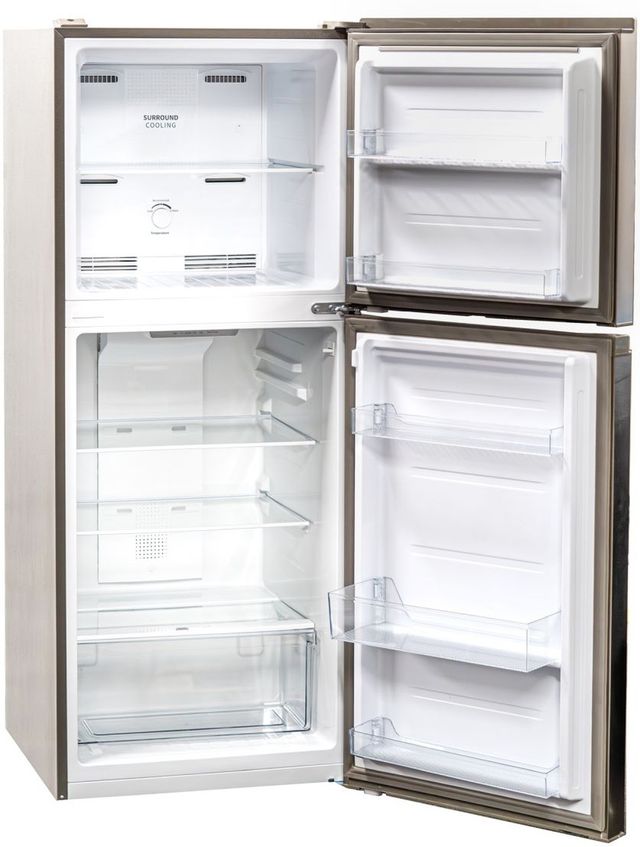 Danby® Woods 23" 10 Cu. Ft. Stainless Steel Look Freestanding Compact Top Freezer Refrigerator-3