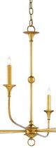 Currey & Company Nottaway Contemporary Gold Leaf Chandelier-1