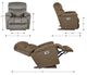 La-Z-Boy® Morrison Porcelain Power Rocking Recliner with Headrest and Lumbar-2