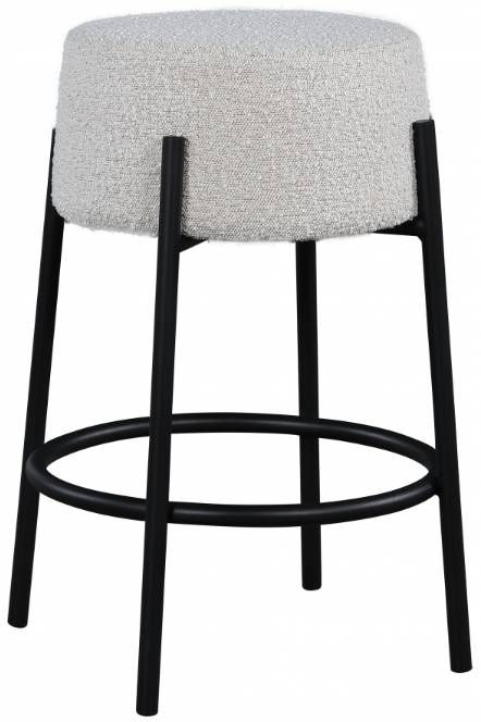 Meridian Furniture Avalon Cream/Matte Black Counter Stool-0