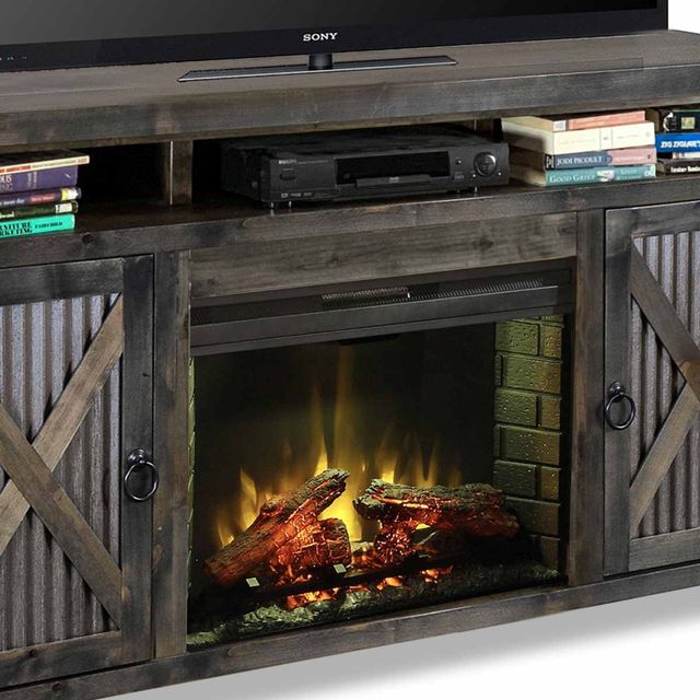 Legends Home Jackson Hole Charcoal Fireplace Console-0