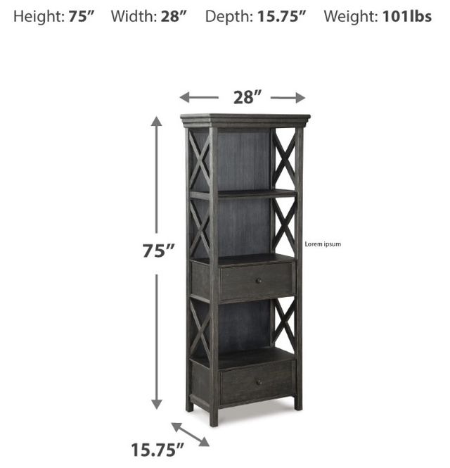 Signature Design by Ashley® Tyler Creek Black/Gray Display Cabinet-1