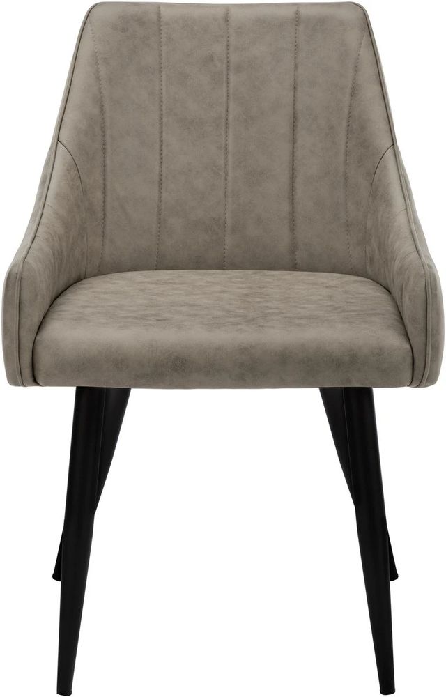 Monarch Specialties Inc. 2-Piece Black/Taupe Arm Chair Set with Integrated Arms-2
