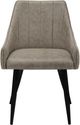 Monarch Specialties Inc. 2-Piece Black/Taupe Arm Chair Set with Integrated Arms-2