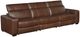 Homelegance® Sutton 3-Piece Brown Leather Power Reclining Sectional with Power Headrests and Charging Ports-4