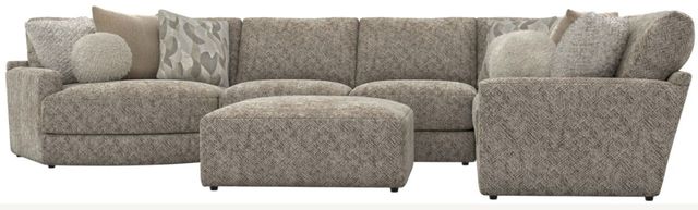 Jackson Furniture Turner 6-Piece Mushroom Modular Sectional with Ottoman-3