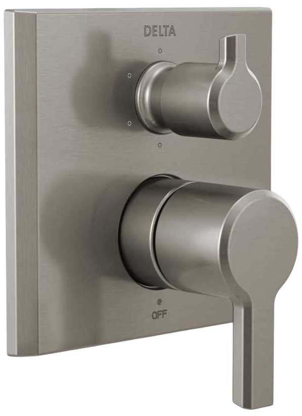 Delta Pivotal® Monitor® 14 Series Lumicoat® Stainless 6-Function Integrated Diverter Trim-0