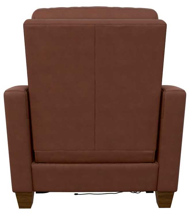 La-Z-Boy® Quinault Chestnut Leather Power Recliner with Headrest