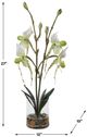 Uttermost® Lady Slipper Green/White Orchid-3