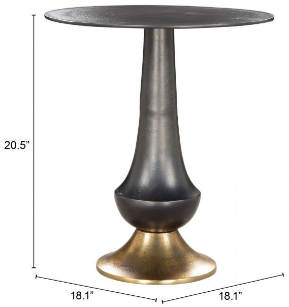 Zuo® Modern Tasse Black Side Table-1