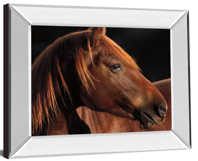 Classy Art Pretty Girl by Caro Mirror Framed Wall Art-0