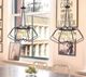 Cal® Lighting & Accessories Ladue Black/Chrome Chandelier-1