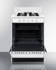 Summit® 24" White Freestanding Gas Range-1
