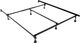 Home By Hollywood Atlas Carbon Steel Twin/Full Lock Keyhole Standard Bed Frame with Rollers-0