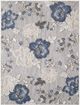 KAS Rugs Calla Blue/Gray Floral Vine 5'x7' Area Rug-0