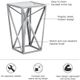 Olliix by Madison Park Silver Zee Angular Mirror Accent Table-2