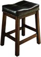 Intercon Kona Black/Raisin Backless Bar Stool-0