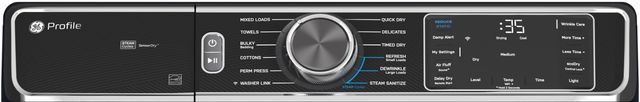 GE Profile™ 7.8 Cu. Ft Sapphire Blue Electric Dryer-2
