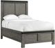 Elements International Wade Gray Twin Youth Panel Bed-0
